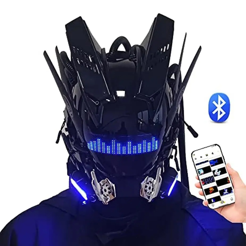 Men Accessories App - JAUPTO masker Cosplay Punk pria, masker