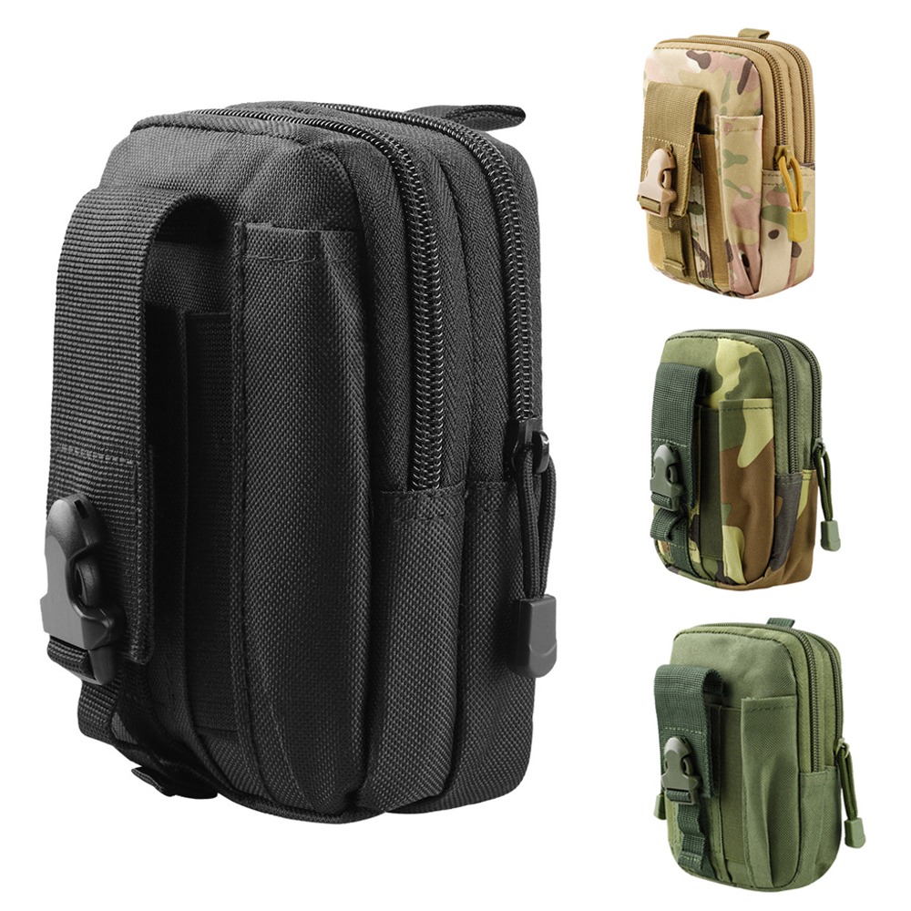 Men Accessories Box - Tas Pinggang Taktis Molle, Kantong Pinggang,