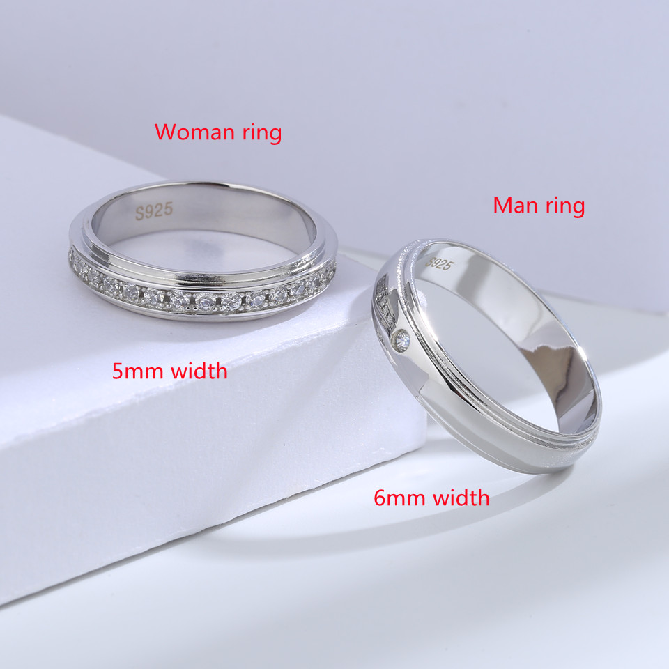 Men Accessories Elegant - Buyee 925 Sterling Silver Couples Ring