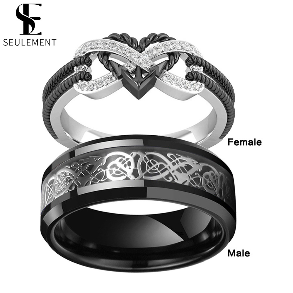 Men Accessories List - Seulement cincin pasangan Hati Tak Terbatas
