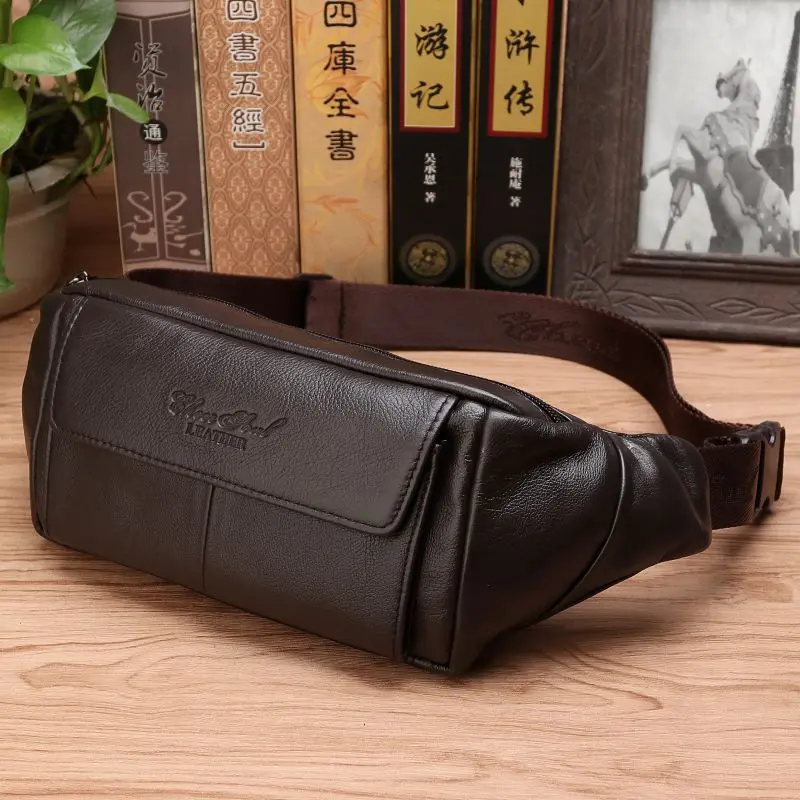Tas Pinggang Kulit Asli Pria,  - Men Accessories Box ulasan dan harga