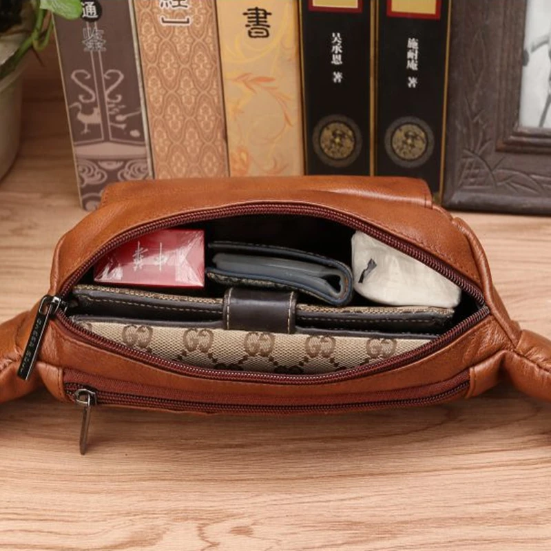 Tas Pinggang Kulit Asli Pria,  - Men Accessories Box ulasan dan harga
