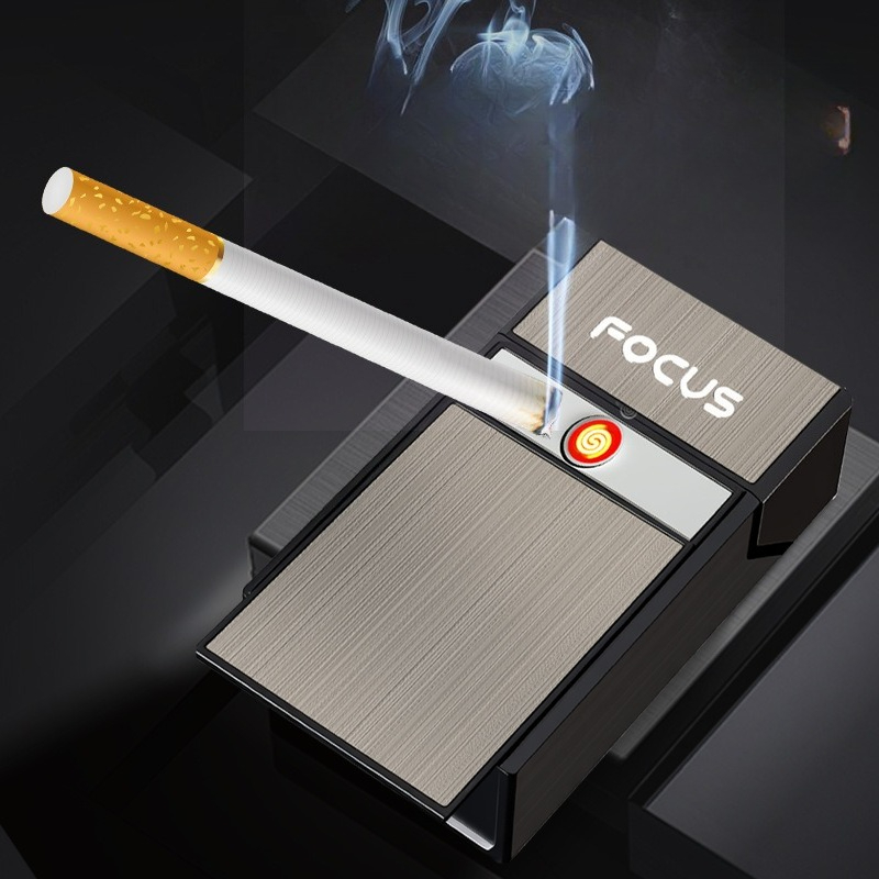 Kotak pemantik rokok USB baru, - Lighter Windproof ulasan dan harga