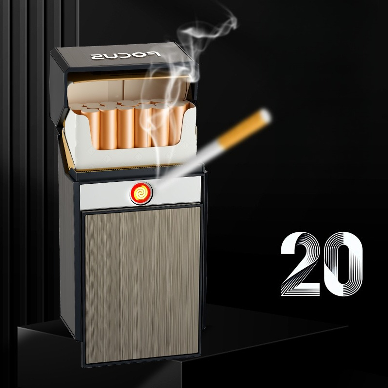 Kotak pemantik rokok USB baru, - Lighter Windproof ulasan dan harga