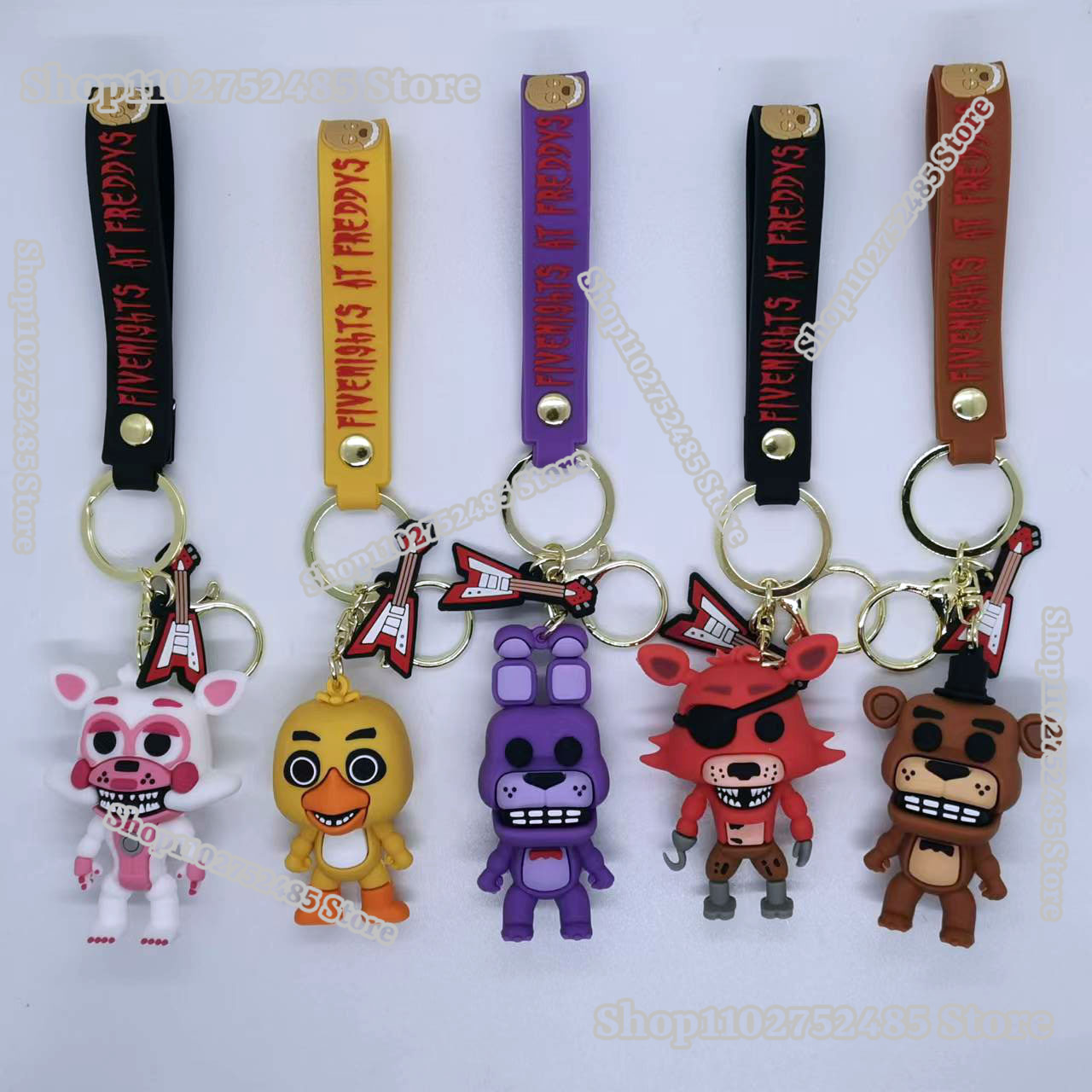 5pcs Gantungan Kunci Figur Ani - Men Accessories Ring ulasan dan harga