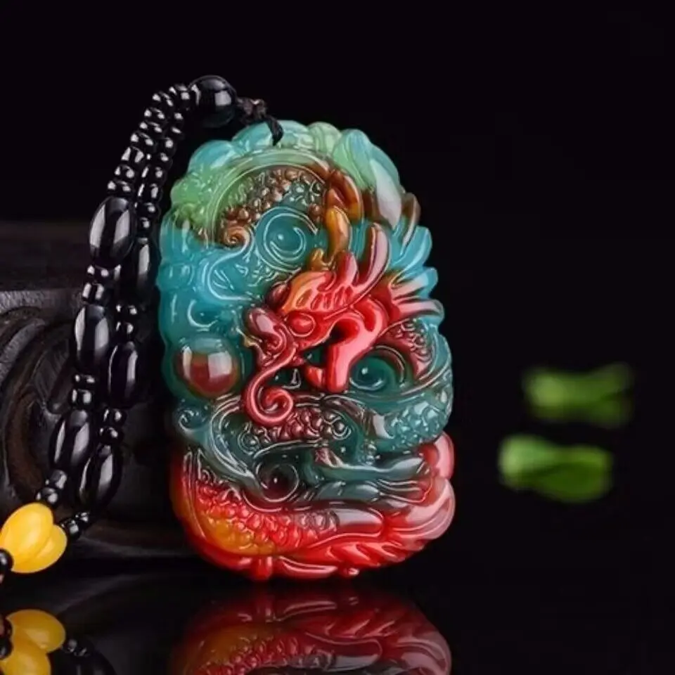 Kalung liontin naga giok asli, - Men Accessories Necklace ulasan dan harga