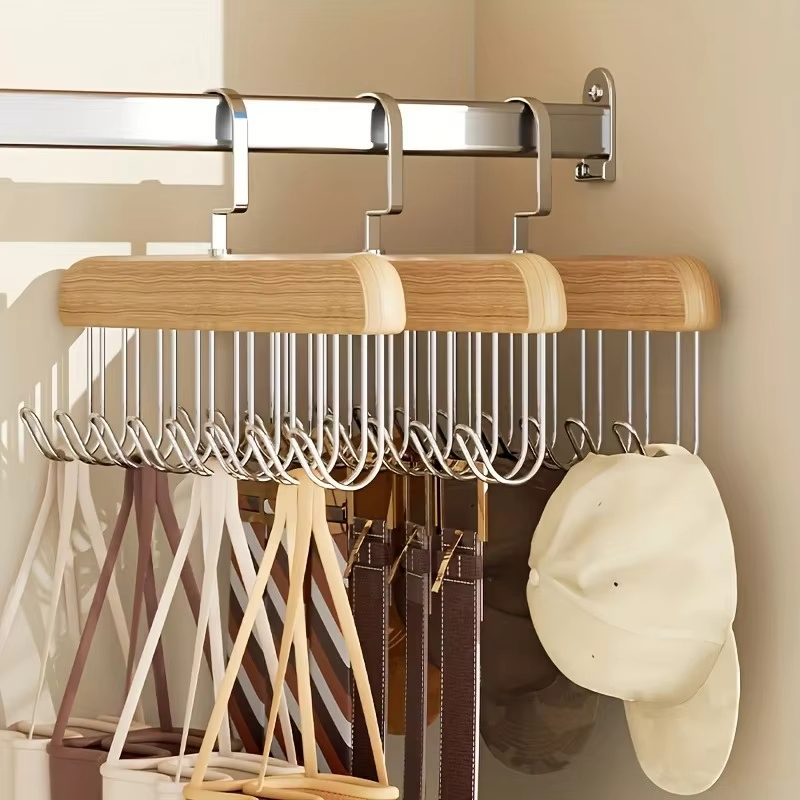 Gantungan Sabuk Kayu Solid 8 P - Men'S Accessories Wardrobe ulasan dan harga
