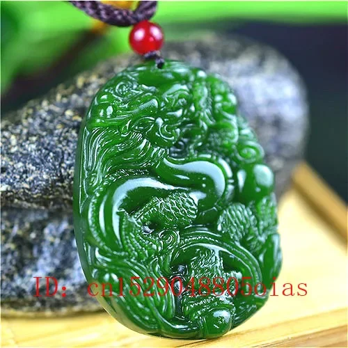 Alam Hijau Cina Naga Giok Lion - Men Accessories Necklace ulasan dan harga