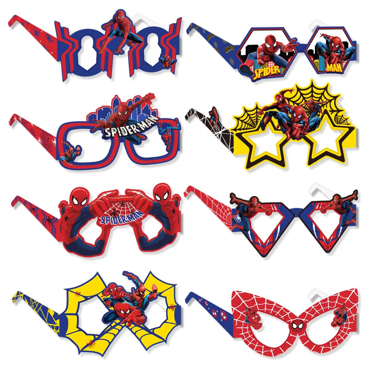 8 Buah Kacamata Kertas Spider- - Men Accessories Photos ulasan dan harga