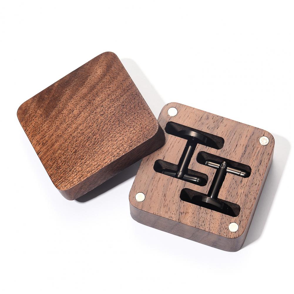 Kotak Kancing Manset Walnut Ka - Men Accessories Organiser ulasan dan harga