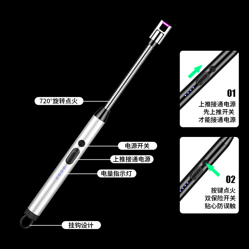 Korek api elektrik kreatif, ar - Lighter Windproof ulasan dan harga