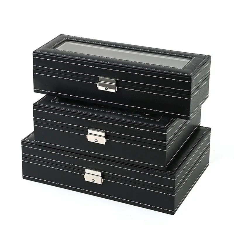 Kotak Jam Tangan Kulit PU deng - Men Accessories Organiser ulasan dan harga