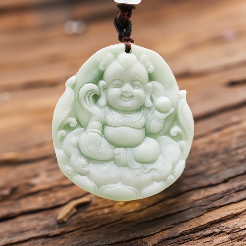 Kalung Liontin Nezha Giok Asli - Men Accessories Necklace ulasan dan harga