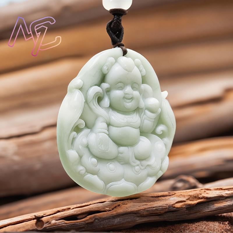Kalung Liontin Nezha Giok Asli - Men Accessories Necklace ulasan dan harga
